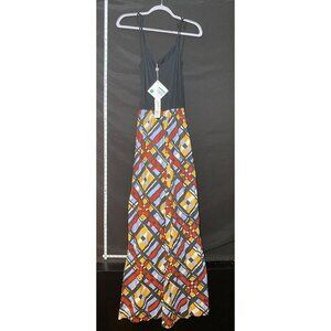 SUOLI Jumpsuit Women's Geometric Print With‎ Spaghetti Straps